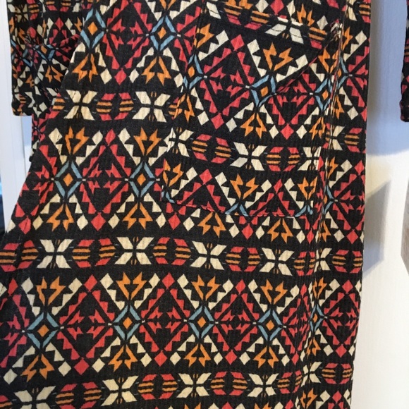 LuLaRoe Sarah long cardigan multicolor size xs - Picture 4 of 4